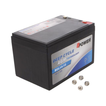 Acumul: plumb-acid; 12V; 14Ah; AGM; 151,5x99,5x100mm; 4kg; BCL