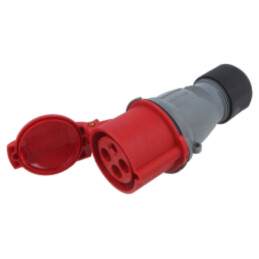 Conector: alimentare AC trifazate; IP&S; 32A; 440V; mufă; mamă