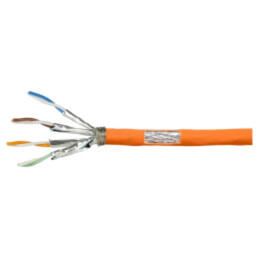 Cablu; S/FTP; 4x2x23AWG; 7; sârmă; OFC; LSZH; portocalie; 25m
