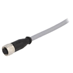 Conector: M12; mufă; mamă; PIN: 12; drept; cabluri; 1,5m