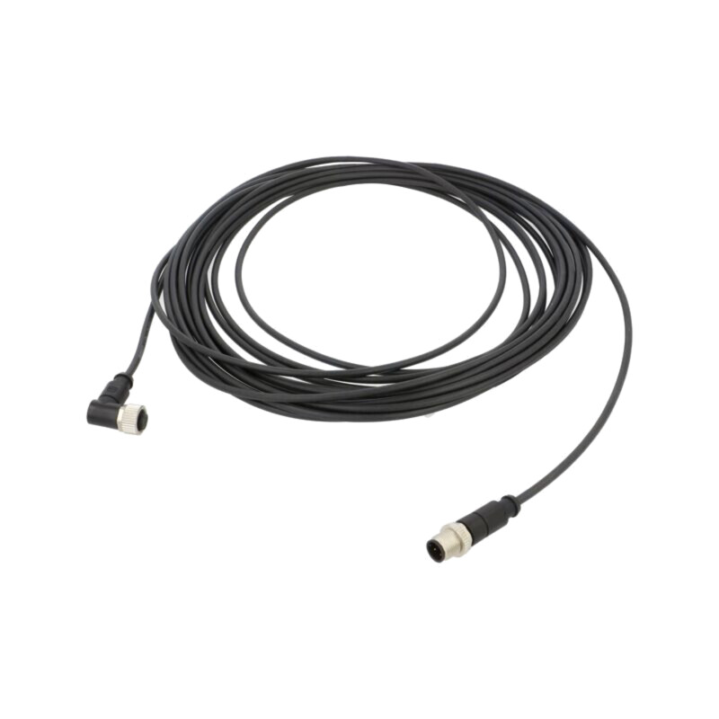 Cablu: pentru senzori/automatizări; PIN: 4; mufă; PUR; 10m Cablu: pentru senzori/automatizări; PIN: 4; mufă; PUR; 10m