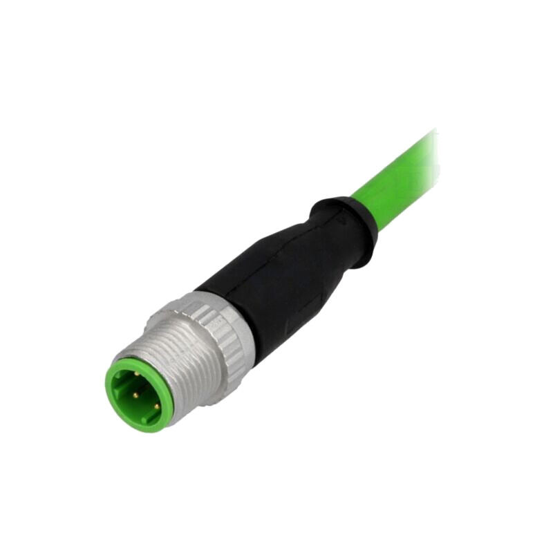 Conector: M12; mufă; tată; PIN: 4; drept; cod D-Ethernet; cabluri; 1m Conector: M12; mufă; tată; PIN: 4; drept; cod D-Ethernet; cabluri; 1m