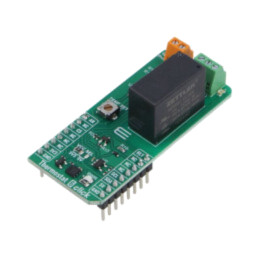 Click board; Comp: MCP6022; placă prototip; senzor temperatură