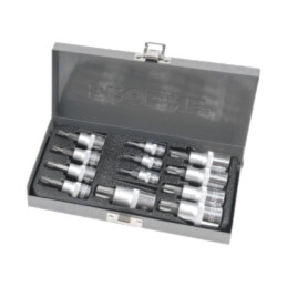 Set chei; tubulară,Torx®; oţel crom-vanadium; 12buc.