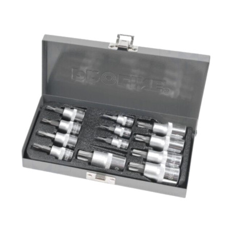 Set chei; tubulară,Torx®; oţel crom-vanadium; 12buc.