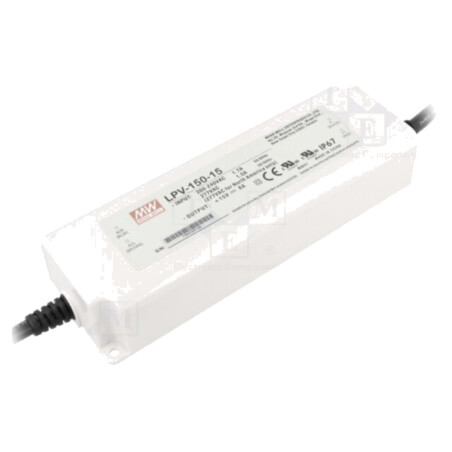 Alimentator: pulsatoriu; LED; 120W; 15VDC; 8A; 180÷305VAC; IP67