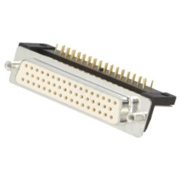 D-Sub; PIN: 50; soclu; mamă; pt.montare pe panou,pentru PCB; THT