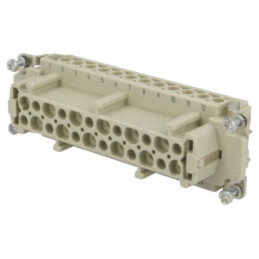 Conector: HDC; inserturi de contact; mamă; 16A; 90V; Han® Ex; 24+PE