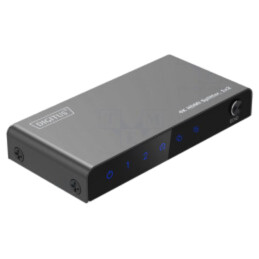 Splitter; HDCP 2.2,HDMI 2.0; neagră; Ieşire: HDMI soclu x2; metal