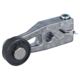 Cap de propulsie; manetă R 38,1mm, rolă din plastic Ø19,05mm