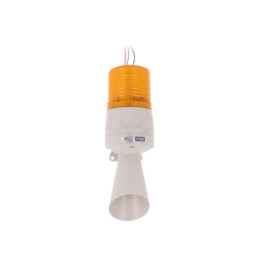 Semnalizator: luminos şi acustic; 24VDC; LED; ambră; IP54; S60AD