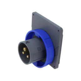 Conector: alimentare AC trifazate; IP&S; 16A; 250V; 250VAC; soclu