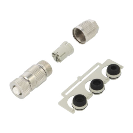 Conector: M12; mufă; PIN: 3; mamă; HARAX; 32V; drept; IP67; IDC