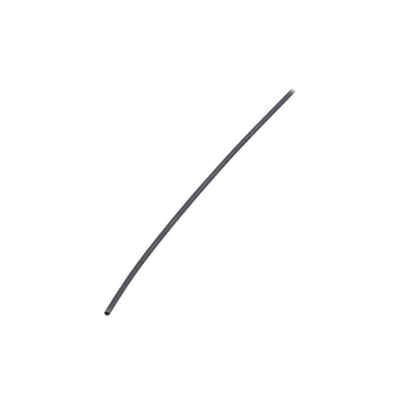 Manşon termocontractabil; 2: 1; 1,6mm; L: 1,2m; neagră; poliolefină