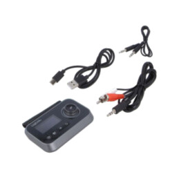 Receiver BT; neagră; Jack 3,5mm,USB C soclu; 10m; Bluetooth: 5.0