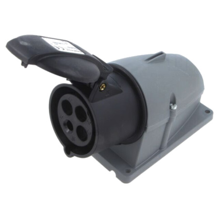 Conector: alimentare AC trifazate; IP&S; 500VAC; soclu; mamă; IP44