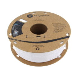 Filament: PET-G; 1,75mm; albă; 230÷240°C; 1kg; Temp.masă: 70÷80°C
