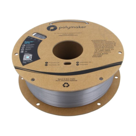 Filament: PET-G; 1,75mm; argintie; 230÷240°C; 1kg; PolyLite™