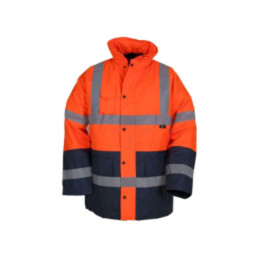 Jachetă de lucru; Dimensiune: XL; portocaliu-bleumarin