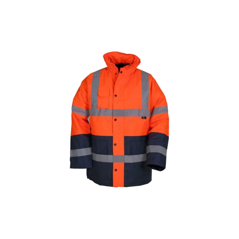 Jachetă de lucru; Dimensiune: XL; portocaliu-bleumarin