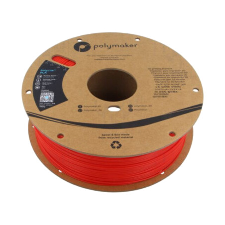 Filament: PLA; 1,75mm; roşie; 190÷230°C; 1kg; Temp.masă: 45°C