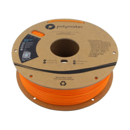 Filament: PLA; 1,75mm; portocalie; 190÷230°C; 1kg; Temp.masă: 45°C