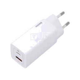 Alimentator: pulsatoriu; alimentare,plug-in; 5÷20VDC; 65W; albă