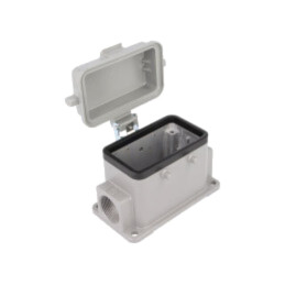 Enclosure for connectors: HDC; size 10B; Han® B; IP65; with cover