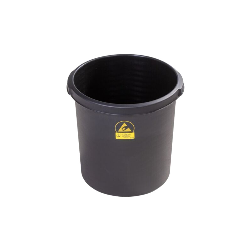 Coş de gunoi; ESD; H: 320mm; Ø: 310mm; 18l; PP; neagră