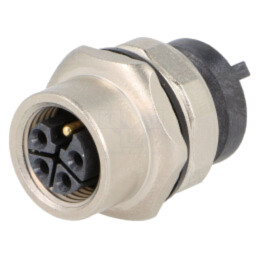 Conector: M12; soclu; PIN: 5; mamă; 63V; drept; IP65,IP67; THT; 12A