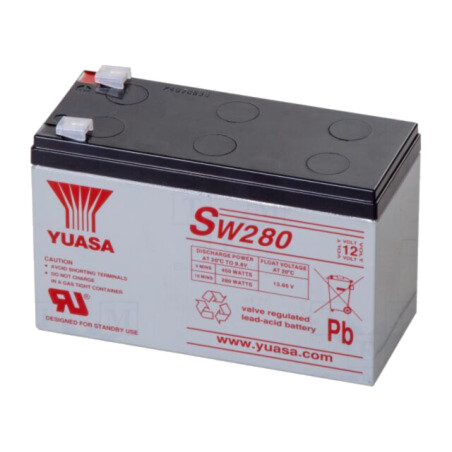 Acumul: plumb-acid; 12V; 9Ah; AGM; nu necesită întreţinere; 280W
