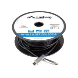 Cablu; HDMI mufă,din ambele părţi; PVC; Lung: 10m; negru; Fire: Cu