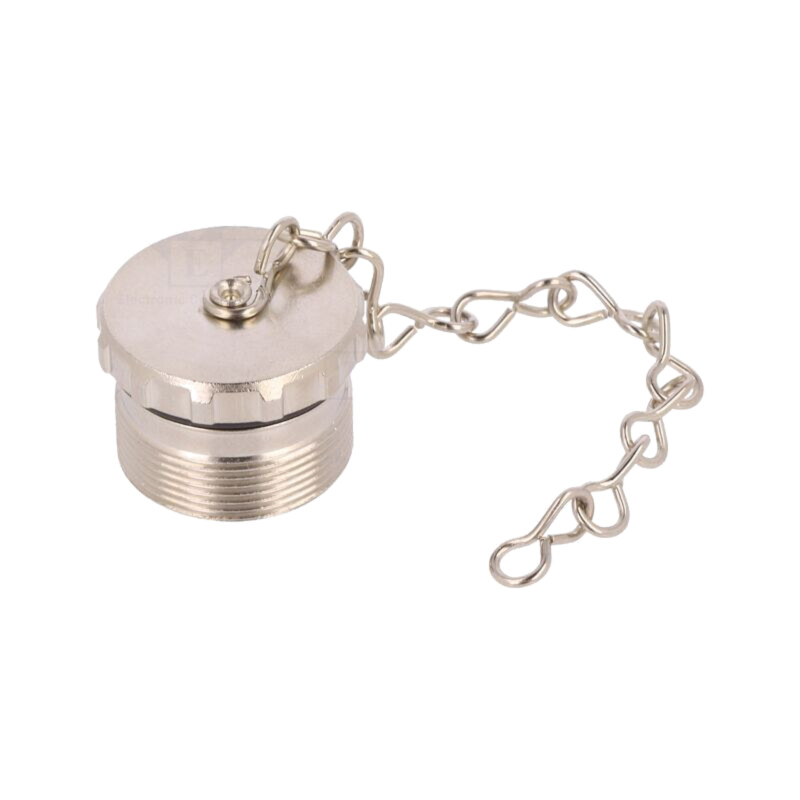 Capac protecţie; lănţişor; filet exterior; metal