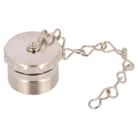 Capac protecţie; lănţişor; filet exterior; metal