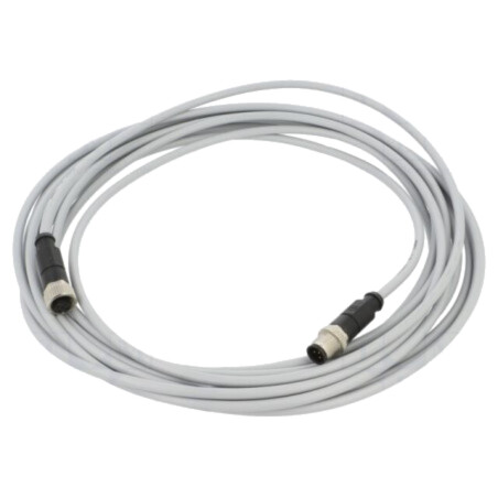Cablu: pentru senzori/automatizări; PIN: 5; mufă; PVC; 7,5m