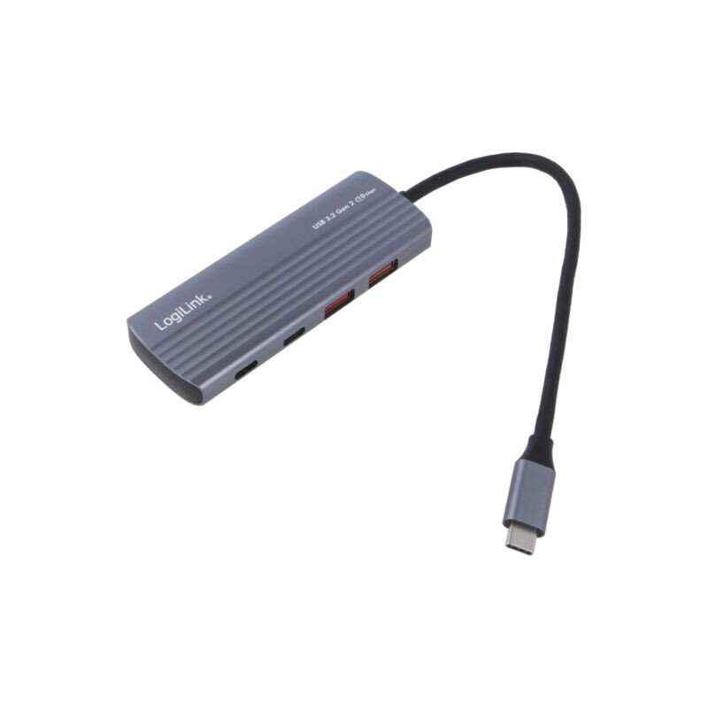 Hub USB; USB A soclu x2,USB C soclu x3,USB C mufă; gri; 10Gbps