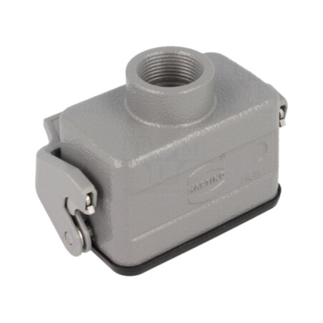 Enclosure for connectors: HDC; size 10B; for cable; Han® B; IP65