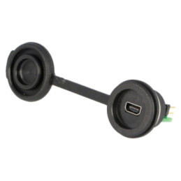 Conector: USB B mini; 1310; cu capac de protecţie; USB 2.0; IP65