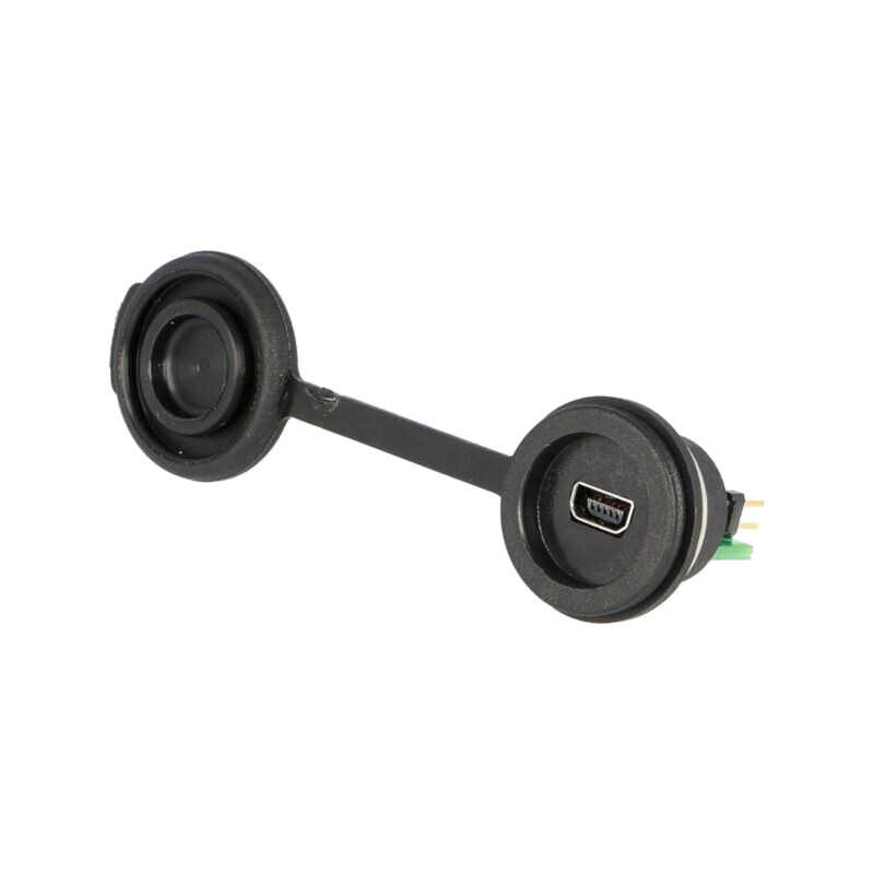 Conector: USB B mini; 1310; cu capac de protecţie; USB 2.0; IP65