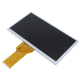 Afişaj: TFT; 7"; 800x480; Ilum: LED; Dim: 164,9x100x3,4mm; 3÷3,6VDC