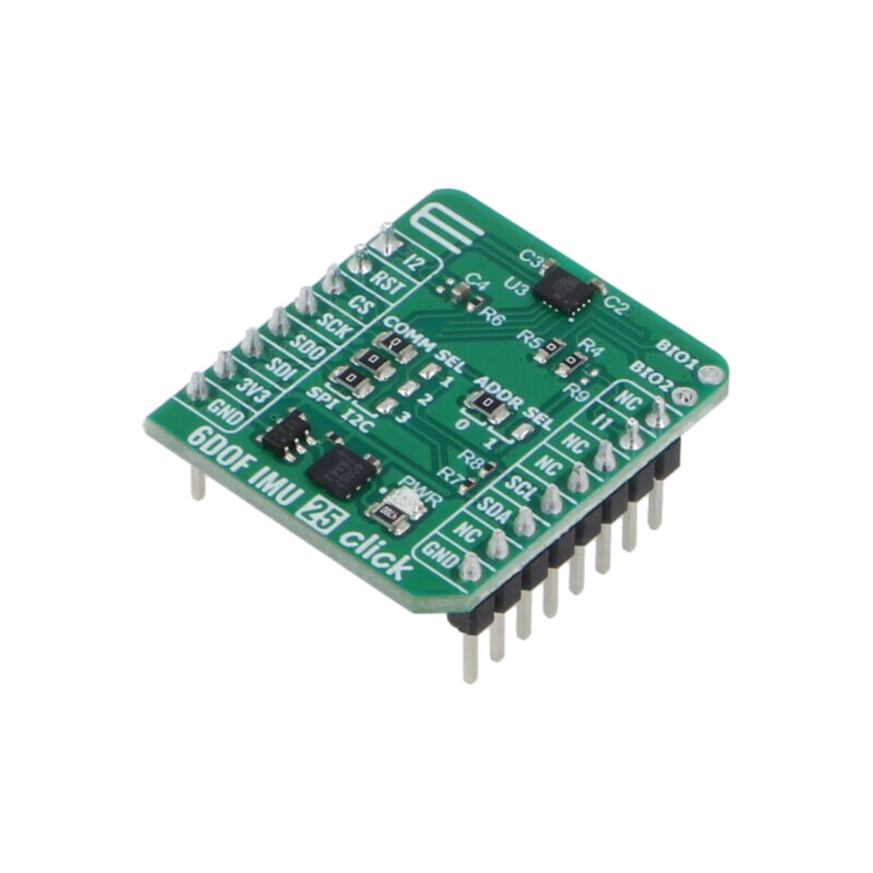 Click board; placă prototip; Comp: ST1VAFE6AXTR; 3,3VDC Click board; placă prototip; Comp: ST1VAFE6AXTR; 3,3VDC