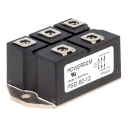 Punte redresoare: trifazat; Urmax: 1,2kV; If: 63A; Ifsm: 550A; modul