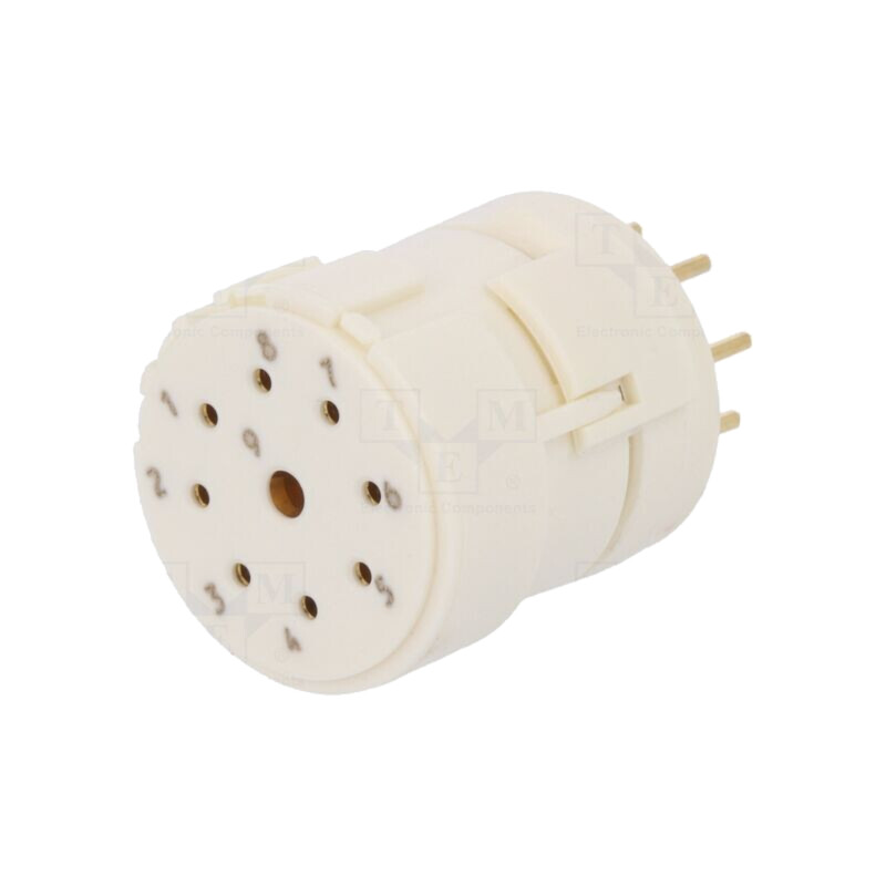Conector: M23; inserturi de contact; PIN: 9(1+8); mamă; THT; 200V