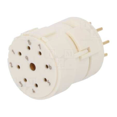 Conector: M23; inserturi de contact; PIN: 9(1+8); mamă; THT; 200V