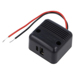 Alimentator USB; USB A mufă,USB C mufă; Tens.alim: 12÷24VDC