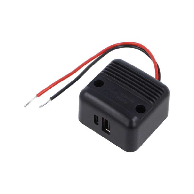 Alimentator USB; USB A mufă,USB C mufă; Tens.alim: 12÷24VDC