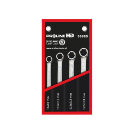 Set chei; inelare,Torx®; oţel crom-vanadium; HD; 4buc.
