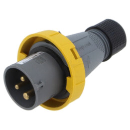 Conector: alimentare AC trifazate; IP&S; 16A; 130V; mufă; tată