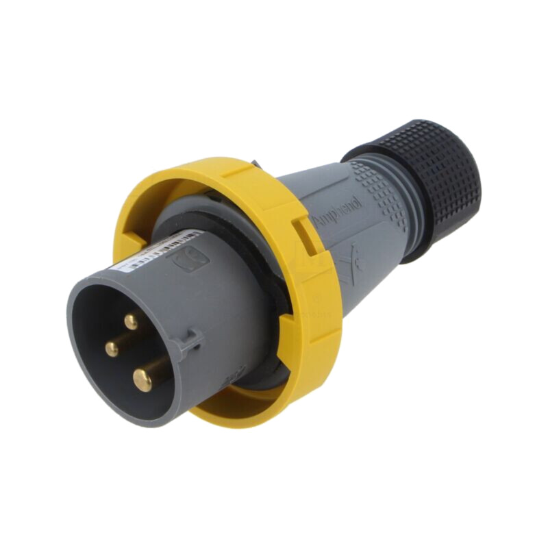 Conector: alimentare AC trifazate; IP&S; 16A; 130V; mufă; tată