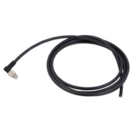 Cablu: pentru senzori/automatizări; PIN: 8; 2m; mufă; 125V; 1A; IP67